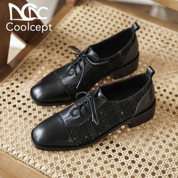 dress shoes coolcept fashion women pumps real leather square toe thick heel stylish cross strap casual footwear size 34-40, Black
dress shoes coolcept fashion women pumps real leather square toe thick heel stylish cross strap casual footwear size 34-40, Black