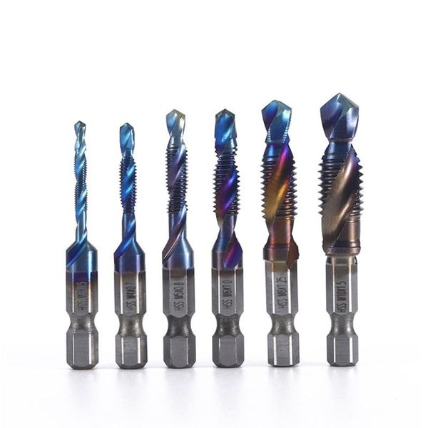 hand tools k1ka 6pcs/set tap drill bits m3 m4 m5 m6 m8 m10 high speed steel hex shank machine taps kit screw tapping bit tool
hand tools k1ka 6pcs/set tap drill bits m3 m4 m5 m6 m8 m10 high speed steel hex shank machine taps kit screw tapping bit tool
