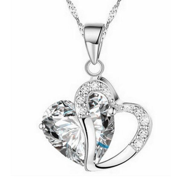 pendant necklaces fashion women heart crystal rhinestone silver chain necklace heart-shaped zircon clavicle jewelry
pendant necklaces fashion women heart crystal rhinestone silver chain necklace heart-shaped zircon clavicle jewelry
