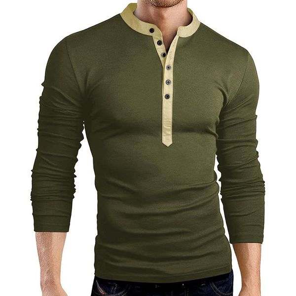 mens slim fit v neck button long sleeve muscle tee t-shirt casual henley shirts for male spring autumn men clothing men's t-shirts, White;black
mens slim fit v neck button long sleeve muscle tee t-shirt casual henley shirts for male spring autumn men clothing men's t-shirts, White;black