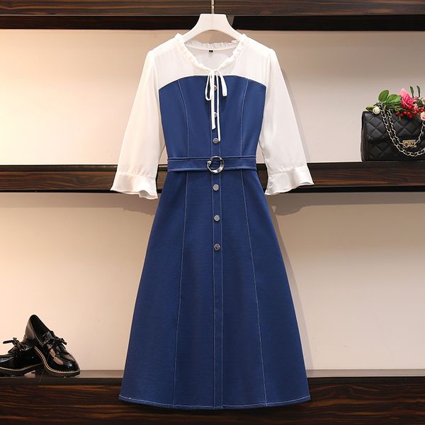 female single-breasted chiffon 1/2 t-shirt elegant sweet dress party 2021 spring plus size l-5xl korea o7xy, White
female single-breasted chiffon 1/2 t-shirt elegant sweet dress party 2021 spring plus size l-5xl korea o7xy, White