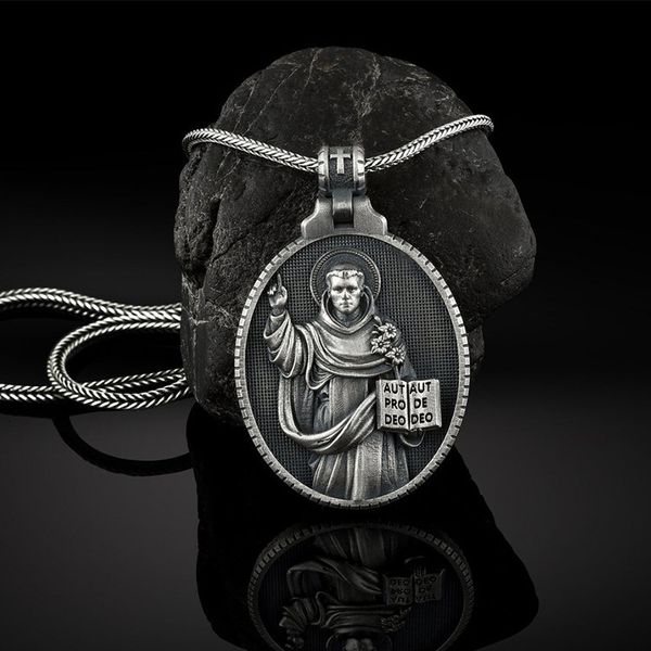 dominic designer st. necklace christian men's catholic godfather pendant metal religious accessories 2021 womens mens luxury, Silver
dominic designer st. necklace christian men's catholic godfather pendant metal religious accessories 2021 womens mens luxury, Silver