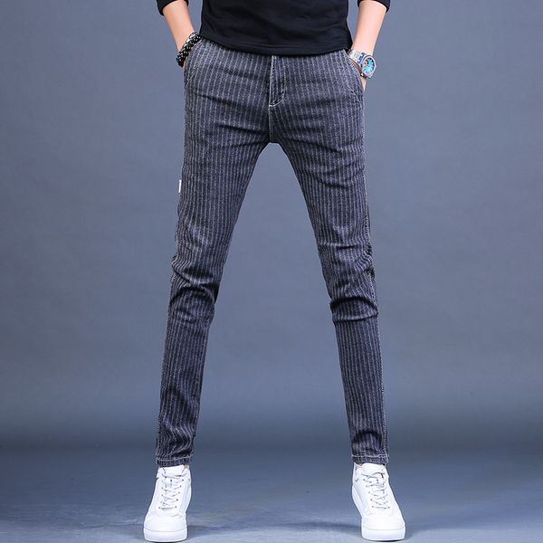 2021 striped-out mode men's brem thin stretch pencils adjustment dark gray korean pants denim iwbk, White;black
2021 striped-out mode men's brem thin stretch pencils adjustment dark gray korean pants denim iwbk, White;black
