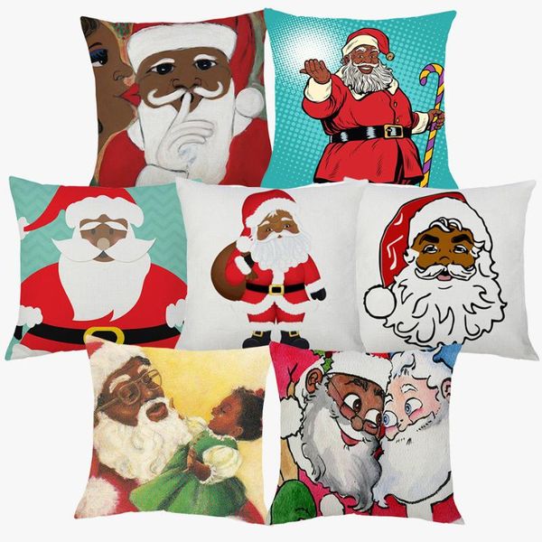 cushion/decorative pillow african american merry christmas santa claus cushion covers bedroom sofa decorative linen cover case
cushion/decorative pillow african american merry christmas santa claus cushion covers bedroom sofa decorative linen cover case