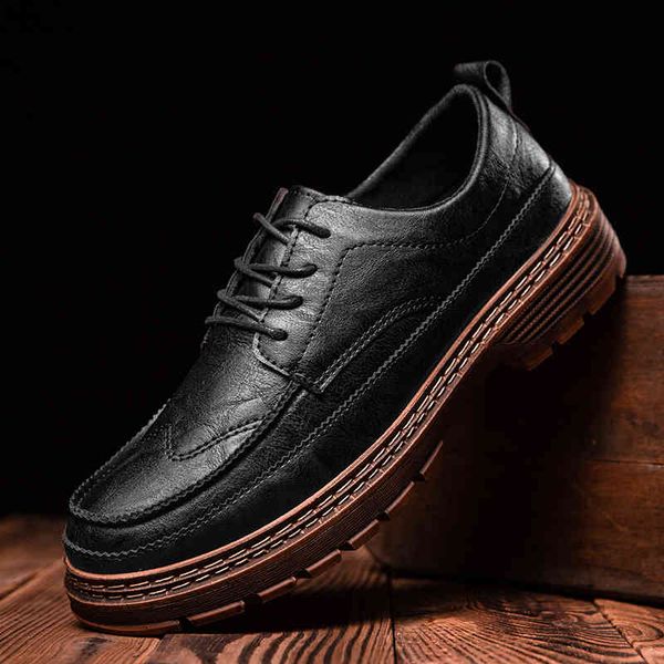 dress shoes new men leather fashion business thick bottom casual classic retro lace-up oxfords o6xd, Black
dress shoes new men leather fashion business thick bottom casual classic retro lace-up oxfords o6xd, Black