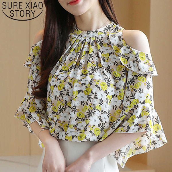 blusas mujer de moda summer loose flower off-shoulder pullover blouse women short sleeve ol chiffon shirt women 8982 50 210527, White
blusas mujer de moda summer loose flower off-shoulder pullover blouse women short sleeve ol chiffon shirt women 8982 50 210527, White
