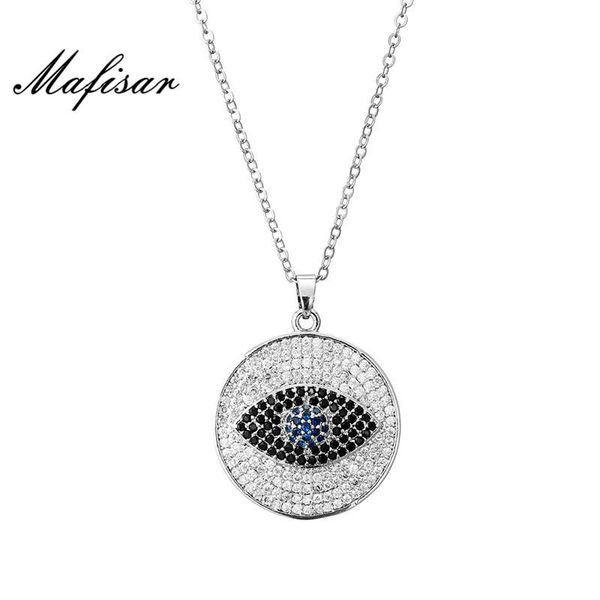pendant necklaces mafisar evil eye necklace for women luxury cubic zirconia pave setting jewelry trendy gold link chain, Silver
pendant necklaces mafisar evil eye necklace for women luxury cubic zirconia pave setting jewelry trendy gold link chain, Silver