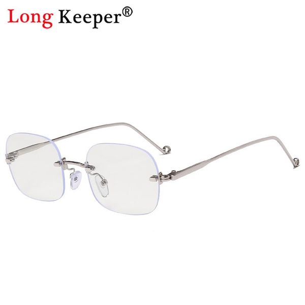 sunglasses men women's blue light blocking glasses frame vintage rimless computer reading frames anti optical spectacle eyeglass, White;black
sunglasses men women's blue light blocking glasses frame vintage rimless computer reading frames anti optical spectacle eyeglass, White;black