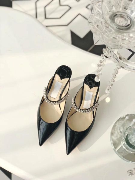 slippers 2021 spring and summer pointed thin heeled slipper crystal closed-toe patent leather high heel mules shoes women, Black
slippers 2021 spring and summer pointed thin heeled slipper crystal closed-toe patent leather high heel mules shoes women, Black