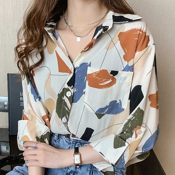 long sleeve women blouses shirts blusas mujer de moda blouse women turn down collar print chiffon blouse shirt d403 210602, White
long sleeve women blouses shirts blusas mujer de moda blouse women turn down collar print chiffon blouse shirt d403 210602, White