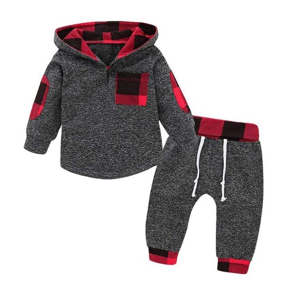 clothing sets infant baby boy girl clothes plaid gray hoodie pocket sweatshirt pullover jacket + pants toddler 2pcs outfits, White
clothing sets infant baby boy girl clothes plaid gray hoodie pocket sweatshirt pullover jacket + pants toddler 2pcs outfits, White