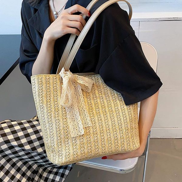 evening bags women hand-woven straw handbag shopper 2021 summer lace bow rattan bag big capacity casual beach shoulder crossbody purses sac
evening bags women hand-woven straw handbag shopper 2021 summer lace bow rattan bag big capacity casual beach shoulder crossbody purses sac