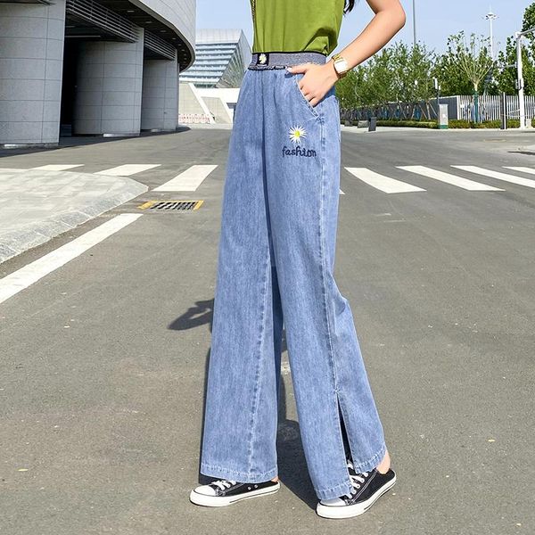 2021 women's jeans boyfriend high waist pants spring fall winter cotton denim loose plus size wide leg jeans women, Blue
2021 women's jeans boyfriend high waist pants spring fall winter cotton denim loose plus size wide leg jeans women, Blue