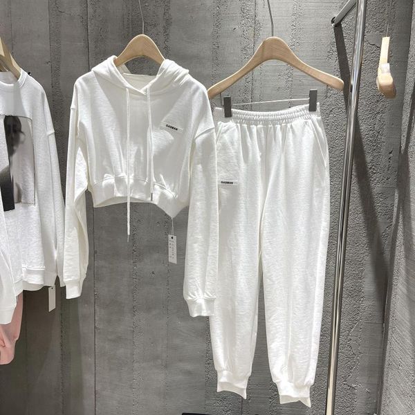women's two piece pants autumn and winter leisure tracksuit solid color thin versatile two-piece sets women hooded sweatshirt, White
women's two piece pants autumn and winter leisure tracksuit solid color thin versatile two-piece sets women hooded sweatshirt, White