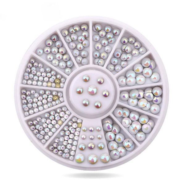 nail art decorations 1 wheel 3 sizes mixed rhinestone semi-circle pearl flatback crystal ab 3d styling tools, Silver;gold
nail art decorations 1 wheel 3 sizes mixed rhinestone semi-circle pearl flatback crystal ab 3d styling tools, Silver;gold