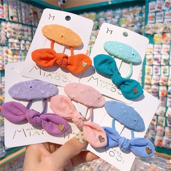 2 pcs new fashion korea children's colorful fabric bow rubber band sweet girl cute embroidery flower oval bb clip hair headdress, Slivery;white
2 pcs new fashion korea children's colorful fabric bow rubber band sweet girl cute embroidery flower oval bb clip hair headdress, Slivery;white