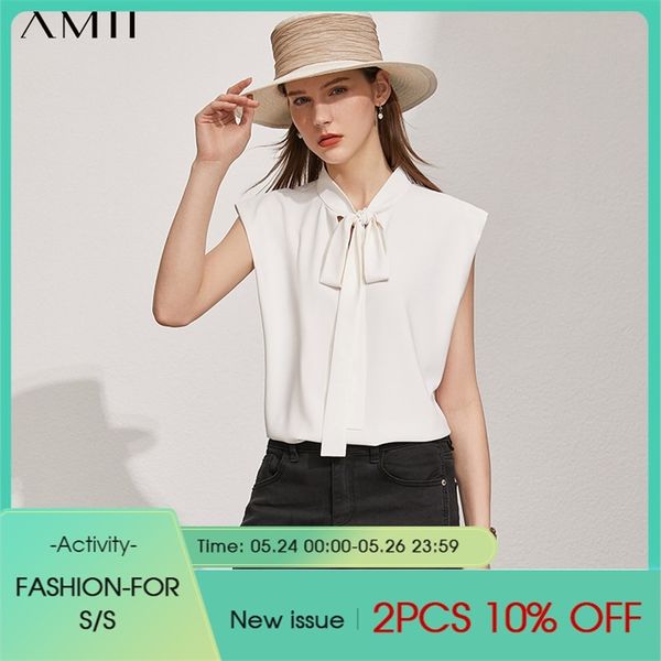 minimalism summer women's blouse offical lady solid bow neck chiffon shirt causal 12140505 210527, White
minimalism summer women's blouse offical lady solid bow neck chiffon shirt causal 12140505 210527, White