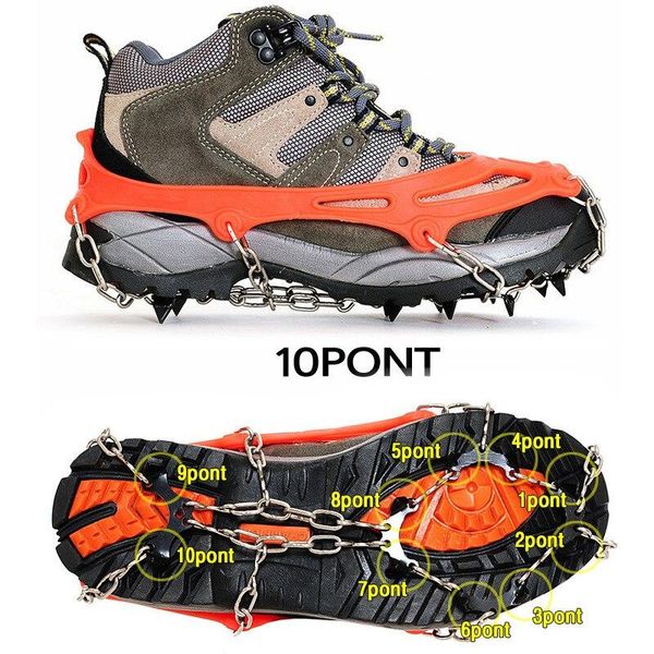 cords, slings and webbing 1 pair of 10-tooth outdoor mountaineering ice climbing crampons snow stainless steel non-slip shoe covers silicone 
cords, slings and webbing 1 pair of 10-tooth outdoor mountaineering ice climbing crampons snow stainless steel non-slip shoe covers silicone