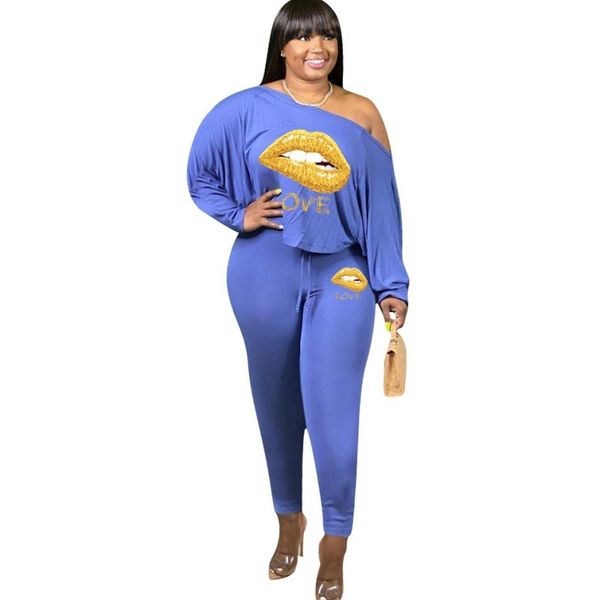auntumn fashions lip print two slash neck joint harvests waistline pants high-waisted matching set streetwear 2 piece of clothing o, Gray
auntumn fashions lip print two slash neck joint harvests waistline pants high-waisted matching set streetwear 2 piece of clothing o, Gray