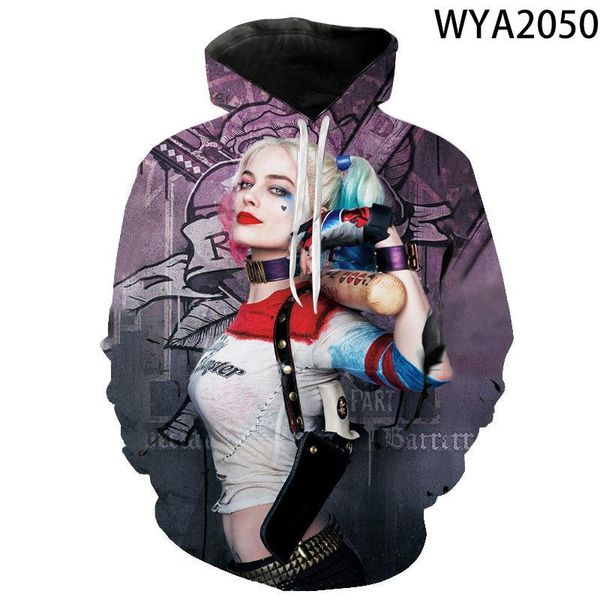 men's hoodies & sweatshirts 2021 movie suicide team clown girl halle print fashion casual style hoodie 3d printing women's childr, Black
men's hoodies & sweatshirts 2021 movie suicide team clown girl halle print fashion casual style hoodie 3d printing women's childr, Black