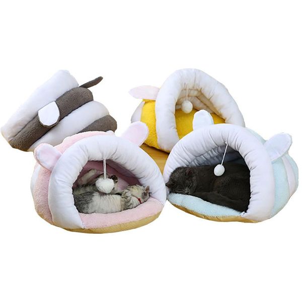 cat beds & furniture soft pet bed house with ball winter warm slipper style nest kitten kennel cave sleeping bag play supplies
cat beds & furniture soft pet bed house with ball winter warm slipper style nest kitten kennel cave sleeping bag play supplies