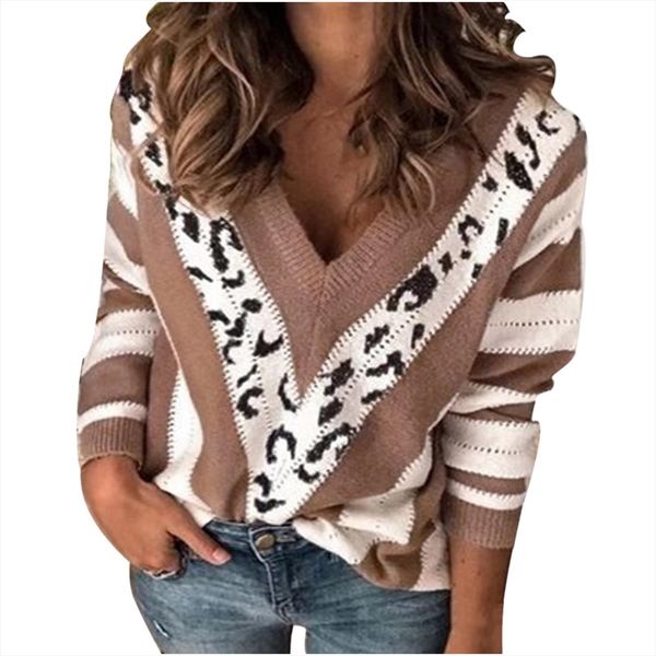 40 women stripe pullovers print womens sweaters patchwork v neck long sleeve pullover oversize female knitting, White;black
40 women stripe pullovers print womens sweaters patchwork v neck long sleeve pullover oversize female knitting, White;black
