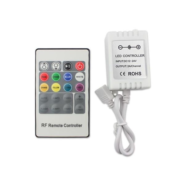 rgb led controller dimmer dc12v-24v 12a 3 channel 20 keys wireless rf remote controller with 14 modes for led strip lights
rgb led controller dimmer dc12v-24v 12a 3 channel 20 keys wireless rf remote controller with 14 modes for led strip lights