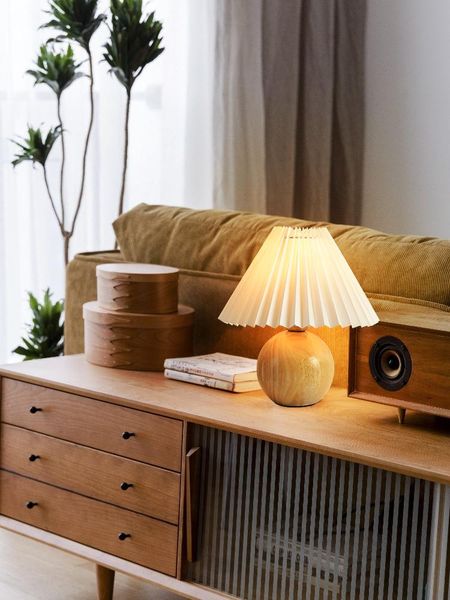 table lamps solid wood lamp japanese creative bedside bedroom ins girl nordic vintage pleated decorative
table lamps solid wood lamp japanese creative bedside bedroom ins girl nordic vintage pleated decorative