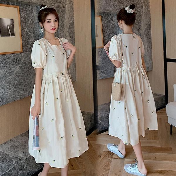 maternity dresses 6688# dress plus size sweet cotton short sleeves loose stylish pregnant women mom, White
maternity dresses 6688# dress plus size sweet cotton short sleeves loose stylish pregnant women mom, White