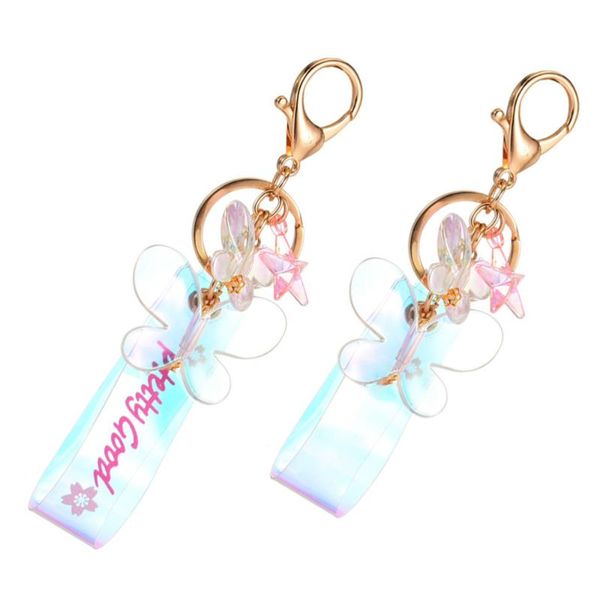 keychains 2pcs key chains chain pendants adorable bag funny gift, Silver