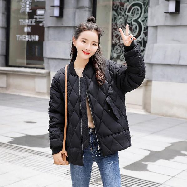 women's jackets 2021 warm short down cotton bomber jacket women fashion diamond lattice stand collar baseball coat lightweight outwear, Black;brown
women's jackets 2021 warm short down cotton bomber jacket women fashion diamond lattice stand collar baseball coat lightweight outwear, Black;brown