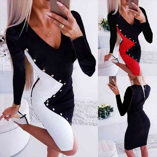 ladies elegant fashion v-neck long sleeve slim bodycon mini dress autumn winter women package hip party dresses, Black;gray
ladies elegant fashion v-neck long sleeve slim bodycon mini dress autumn winter women package hip party dresses, Black;gray