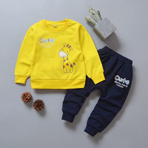 baby boy clothes spring and autumn cotton suit boy letter cartoon cute children's casual t-shirt pants baby two-piece suit 210309, White
baby boy clothes spring and autumn cotton suit boy letter cartoon cute children's casual t-shirt pants baby two-piece suit 210309, White