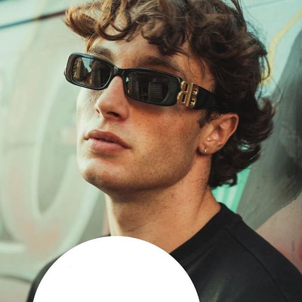 sunglasses retro square ladies fashion punk small frame men's black logo glasses uv400, White;black
sunglasses retro square ladies fashion punk small frame men's black logo glasses uv400, White;black