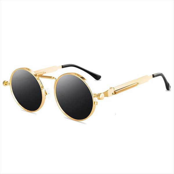 round steampunk sunglasses brand men women vintage metal punk sun glasses uv400 shades eyewear oculos gafas de sol, White;black
round steampunk sunglasses brand men women vintage metal punk sun glasses uv400 shades eyewear oculos gafas de sol, White;black