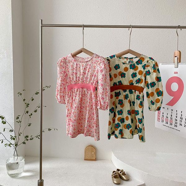 girl's dresses children's spring fall fashion korean style flower sweet costumes kids girls sashes vestidos baby lovely autumn clo, Red;yellow
girl's dresses children's spring fall fashion korean style flower sweet costumes kids girls sashes vestidos baby lovely autumn clo, Red;yellow