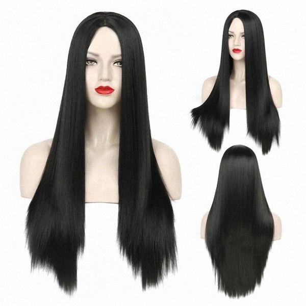 synthetic wigs long straight for black women no bangs hair wig machine made middle part heat resistant fiber hairpiece 28"
synthetic wigs long straight for black women no bangs hair wig machine made middle part heat resistant fiber hairpiece 28"