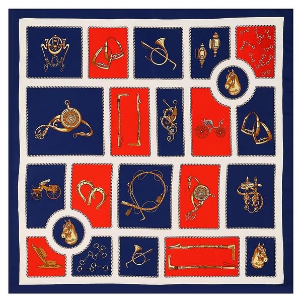 scarves springtime style rahmen saddle pattern 100% silk scarf 130cm big square wrap sunscreen hijab mother's day gift, Blue;gray
scarves springtime style rahmen saddle pattern 100% silk scarf 130cm big square wrap sunscreen hijab mother's day gift, Blue;gray