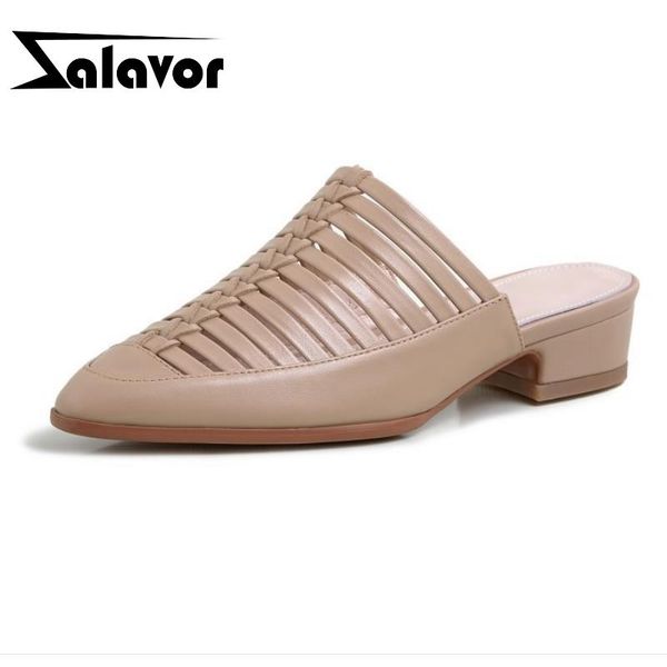 dress shoes zalavor women sandals fashion square low heels slippers fancy genuine leather strap toe footwear size 33-43, Black
dress shoes zalavor women sandals fashion square low heels slippers fancy genuine leather strap toe footwear size 33-43, Black