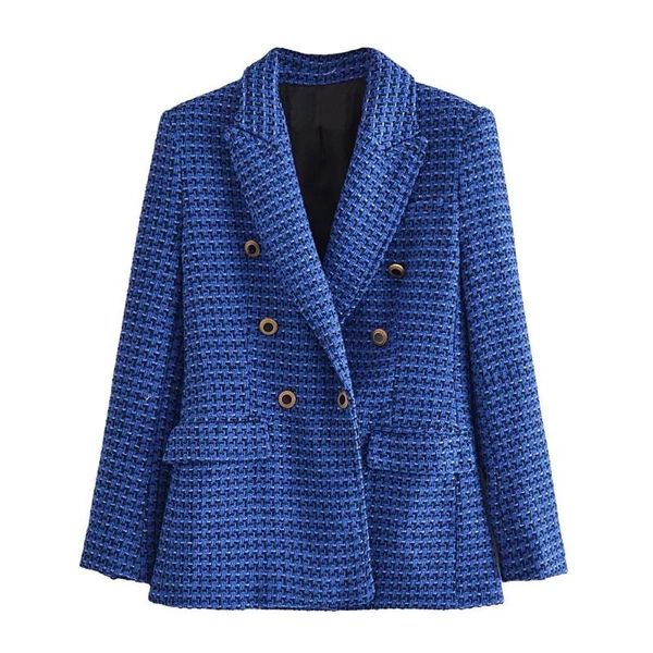 women's suits & blazers tweed blazer office wear double breasted blue coat autumn vintage long sleeve female suit jacket fashion outwea, White;black
women's suits & blazers tweed blazer office wear double breasted blue coat autumn vintage long sleeve female suit jacket fashion outwea, White;black