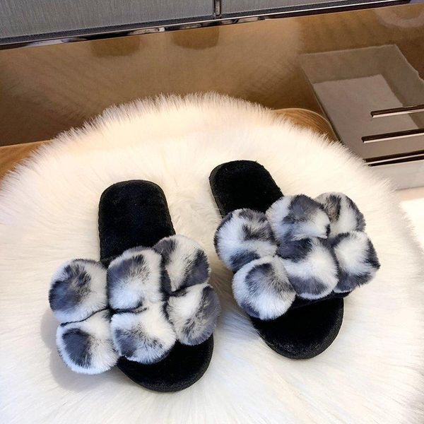 slippers 2021 plush cotton women's round head autumn and winter cute home indoor outdoor wearable flip-flops, Black
slippers 2021 plush cotton women's round head autumn and winter cute home indoor outdoor wearable flip-flops, Black