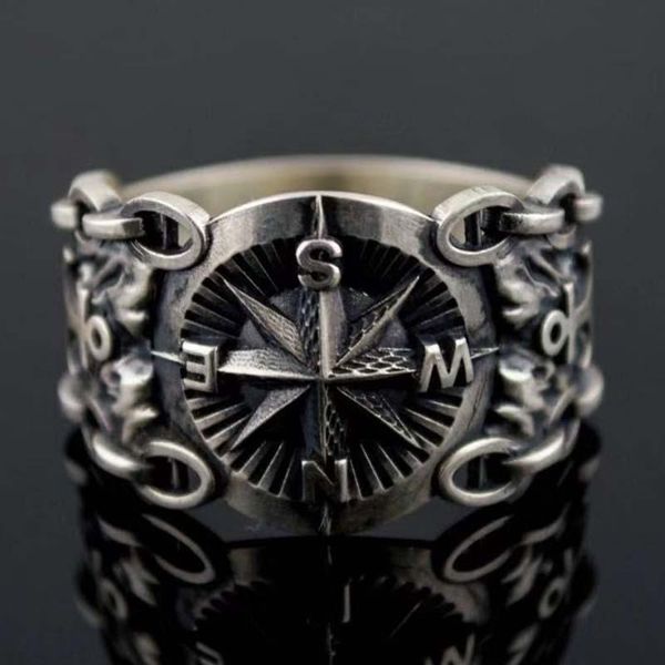 wedding rings vintage men's fashion viking for men northern retro punk style black silver color carve pirate compass ring jewelry, Slivery;golden
wedding rings vintage men's fashion viking for men northern retro punk style black silver color carve pirate compass ring jewelry, Slivery;golden