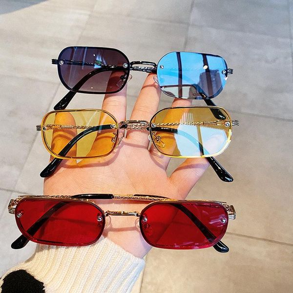 sunglasses oec cpo rectangle rimless women fashion candy color square men lady brand designer black shades glasses, White;black
sunglasses oec cpo rectangle rimless women fashion candy color square men lady brand designer black shades glasses, White;black