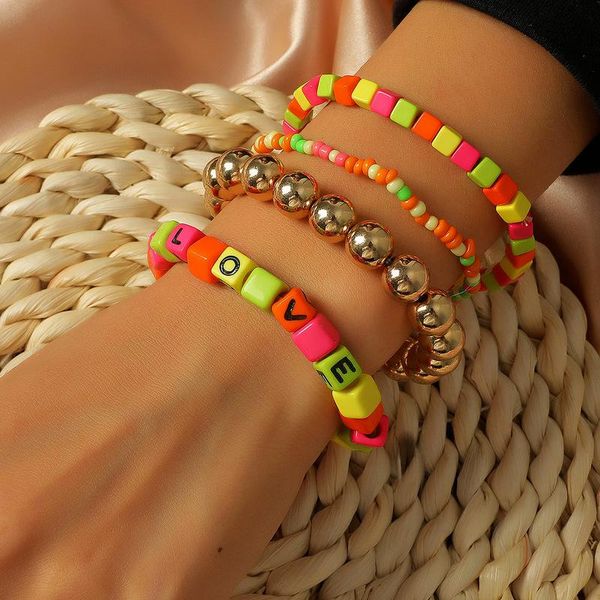 beaded, strands origin summer bohemian multicolor beaded arcylic charm bracelets for women ethnic letter metallic ball jewellery, Black
beaded, strands origin summer bohemian multicolor beaded arcylic charm bracelets for women ethnic letter metallic ball jewellery, Black