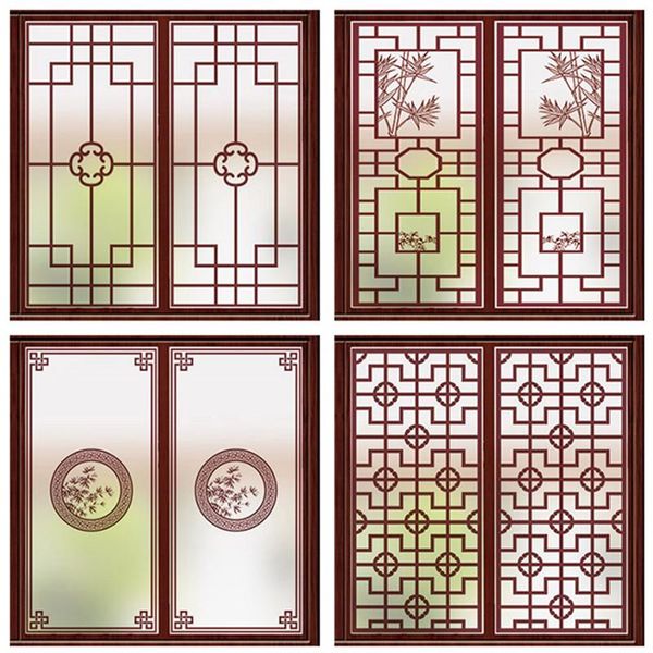 window stickers chinese retro checkered static glass film bathroom balcony sticker translucent frosted filme de janela decorativa
window stickers chinese retro checkered static glass film bathroom balcony sticker translucent frosted filme de janela decorativa