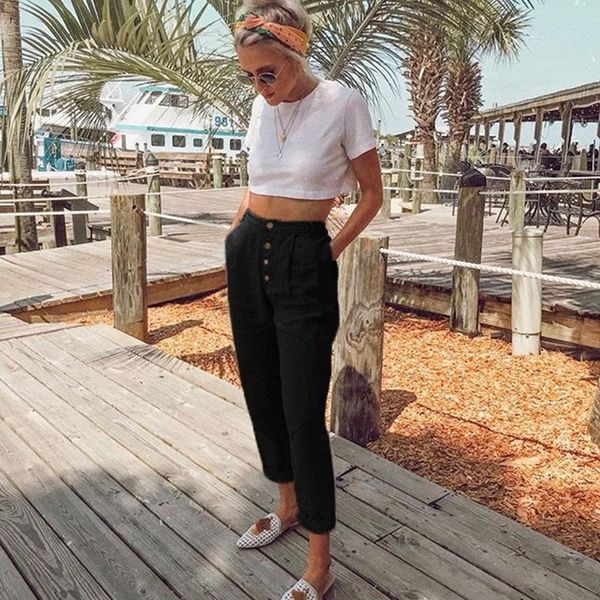 women's pants & capris 2021 autumn female high elastic waist harem women fashion slim work trousers solid ankle-length, Black;white
women's pants & capris 2021 autumn female high elastic waist harem women fashion slim work trousers solid ankle-length, Black;white