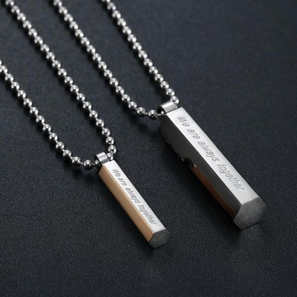 pendant necklaces 2021 simple cylinder stainless steel for men women rose gold black color jewelry, Silver
pendant necklaces 2021 simple cylinder stainless steel for men women rose gold black color jewelry, Silver