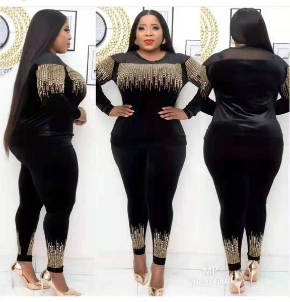 women's two piece pants winter dashiki bazin ropa african clothing women print beading velvet 2 set pieces sets and long pant, White
women's two piece pants winter dashiki bazin ropa african clothing women print beading velvet 2 set pieces sets and long pant, White