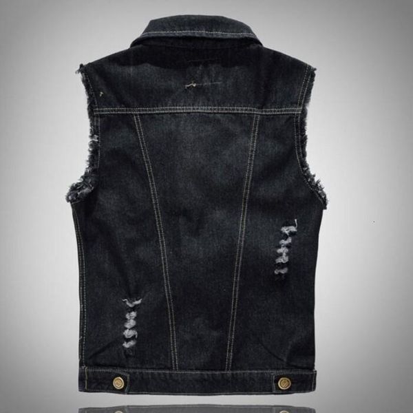 men's vests fashion mens motorcycle jean vest black ripped destroyed washed slim fit sleeveless denim jacket for men plus size 6xl, Black;white
men's vests fashion mens motorcycle jean vest black ripped destroyed washed slim fit sleeveless denim jacket for men plus size 6xl, Black;white