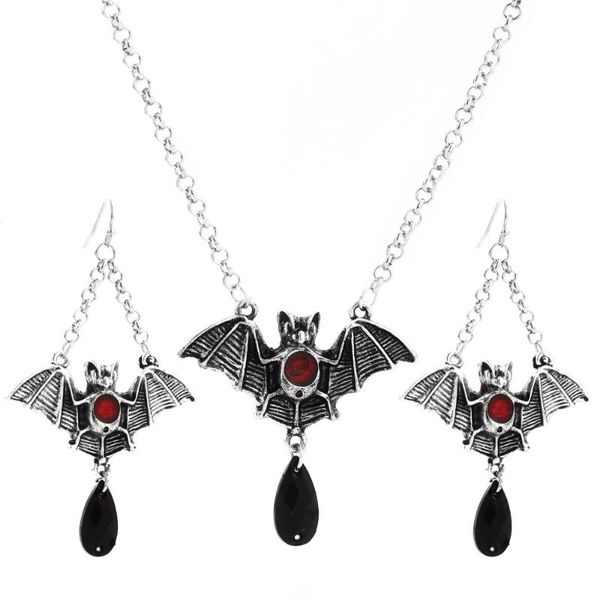 earrings & necklace gothic bat jewelry sets for women men ancient silver color vintage animal set halloween gift
earrings & necklace gothic bat jewelry sets for women men ancient silver color vintage animal set halloween gift